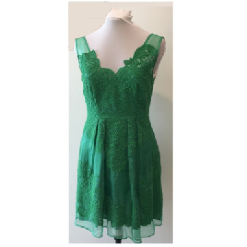 Anthropologie Baraschi Silk Lace Dress